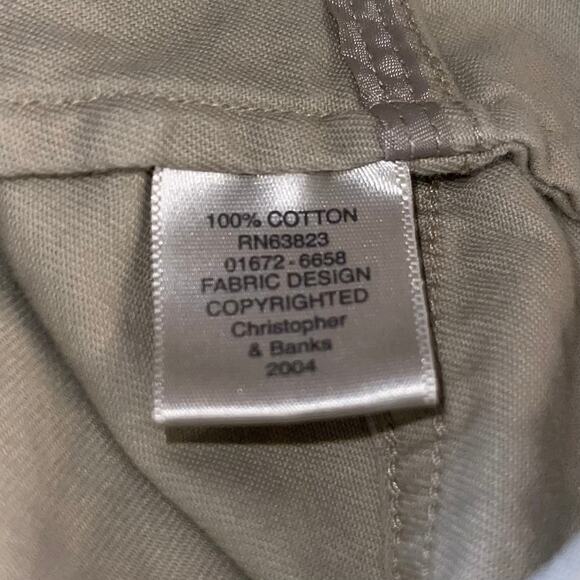 Embroidered Cat Button Up Shirt Shacket Khaki Kitty Top - Picture 8 of 10